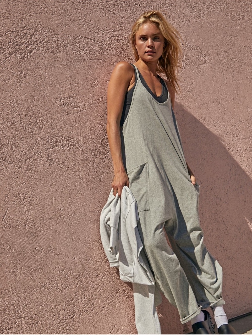 Light Gray Women's hot shot onesie